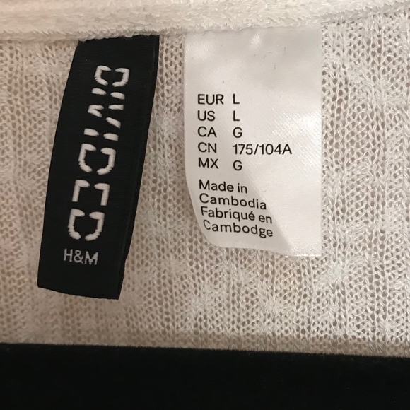 White Long Sleeve Lace up V-Neck Top - Picture 3 of 4